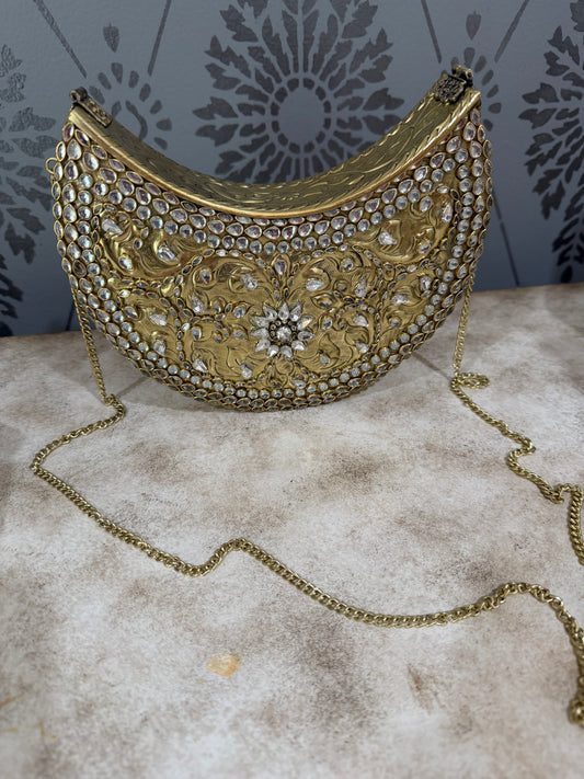 Pre-Order Moon Kundan Clutch