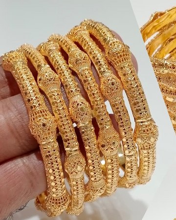 Zoomi Gold Bangles