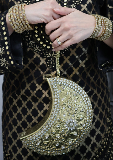 Moon Kundan Clutch