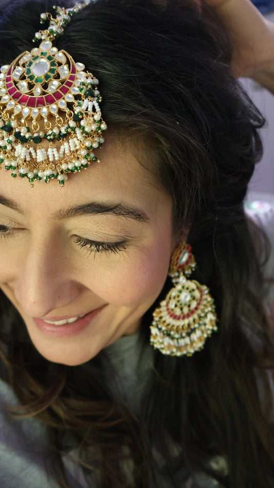 Clarissa Earrings & Tikka