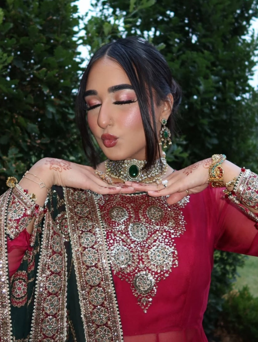 Mehnaz Polki Set