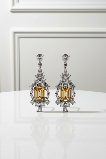 Hannah Swarovki Stone Earrings