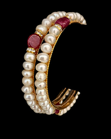 Ruby Pearl Bangle