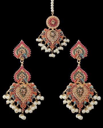 Zeni Earrings & Tikka