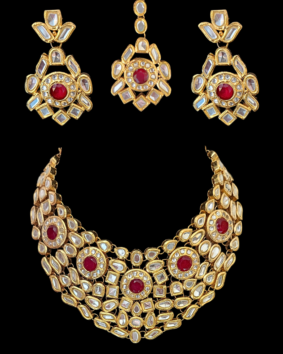 Blossom Gold-Plated Kundan Set
